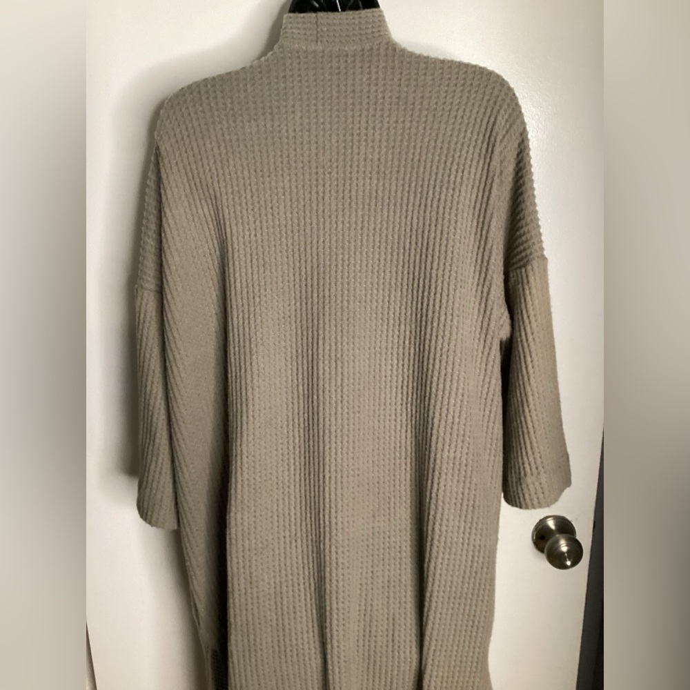 Final Touch Beige Ribbed Cardigan S - Picture 12 of 15